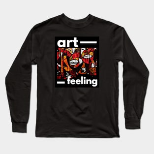 Art Feeling - Boho African Art Long Sleeve T-Shirt